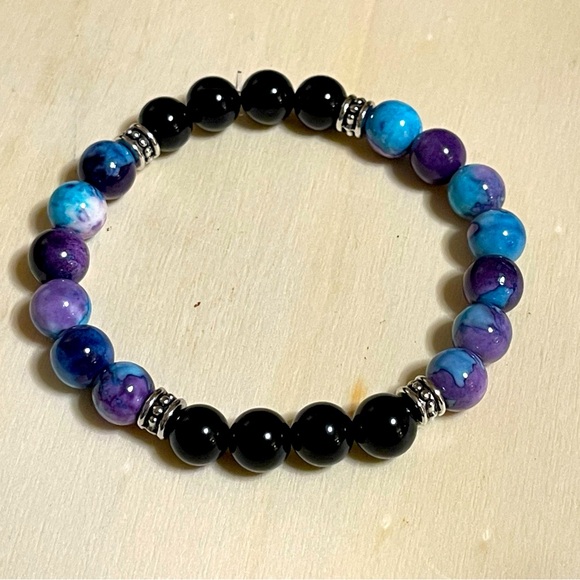 The Earth 🌎 Natural Stone Beads Bracelet 🍃 - Picture 4 of 6
